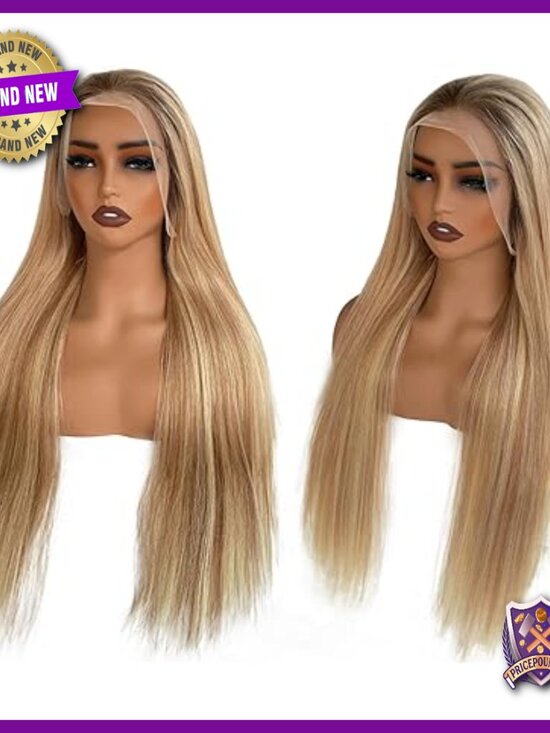 30 Inch Human Hair Lace Front Wig, 13x4 Straight Virgin Hair Pre Plucked main image 4